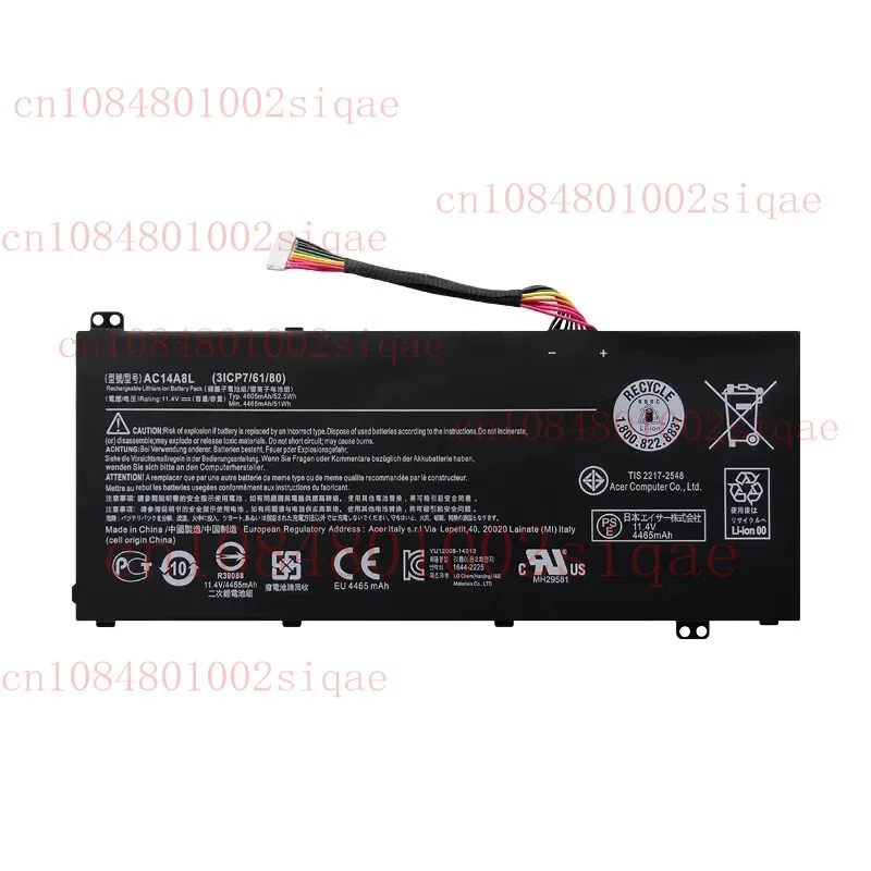 بطارية AC14A8L لشركة أيسر V15 نيترو أسباير VN7-571G VN7-591G VN7-791G XMSJ