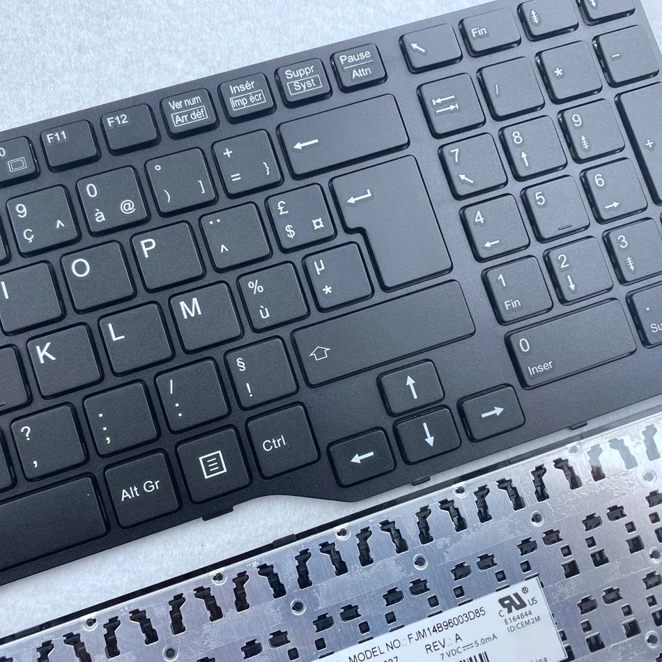 Französische azerty tastatur für fujistu e754 lifbook e753 e756 e557 e554 e556 celsius h730 h760 h77 serie fr layout