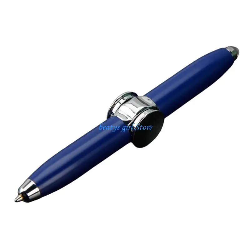 

C7AB Spinner Pen with LED Light Multifunctional Pen for Student Adult