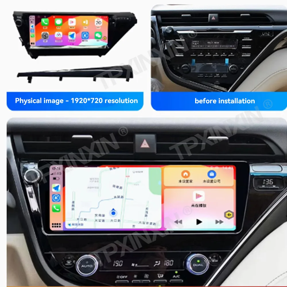 128GB Android 13 Radio For Toyota Camry 2018 2019 Car Multimedia Player Stereo Navi GPS Head Unit CarPlay