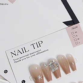 

【WHB】10Pcs Nail Display Cardboard Fake Nails Card Handmade For Press On Nails PhotographProps Manicure Sample Display Salon
