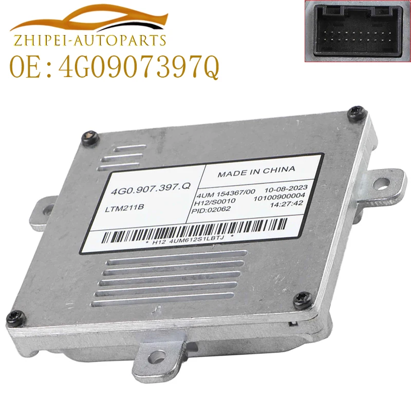 Unidade de controle do módulo hid do lastro xenon 4g0907397q carro 4g0.907.397.q 4g0907397.q 4g0907397p para vw audi para q3 a3 a6 drl