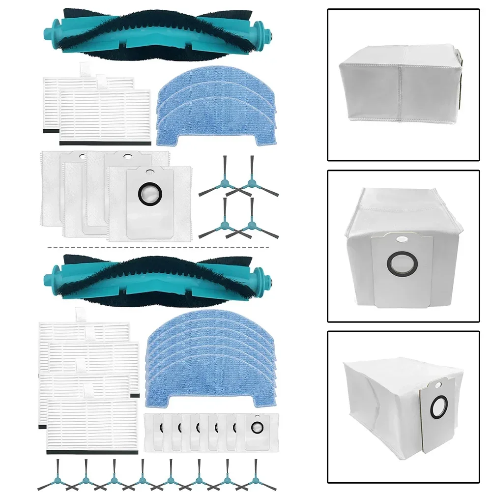 

14/25pcs Main Side Brush Filter Mop Cloth Dust Bag Kit For Conga 2499 Ultra Home Advanced Vacuum Cleaner Accessories