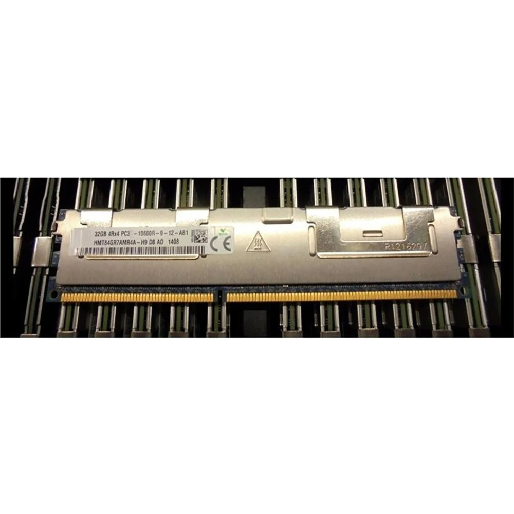 1Pcs RAM 32GB DDR3 1333MHz PC3-10600R 1333 HMT84GR7AMR4C-H9 4Rx4 REG Memória de servidor