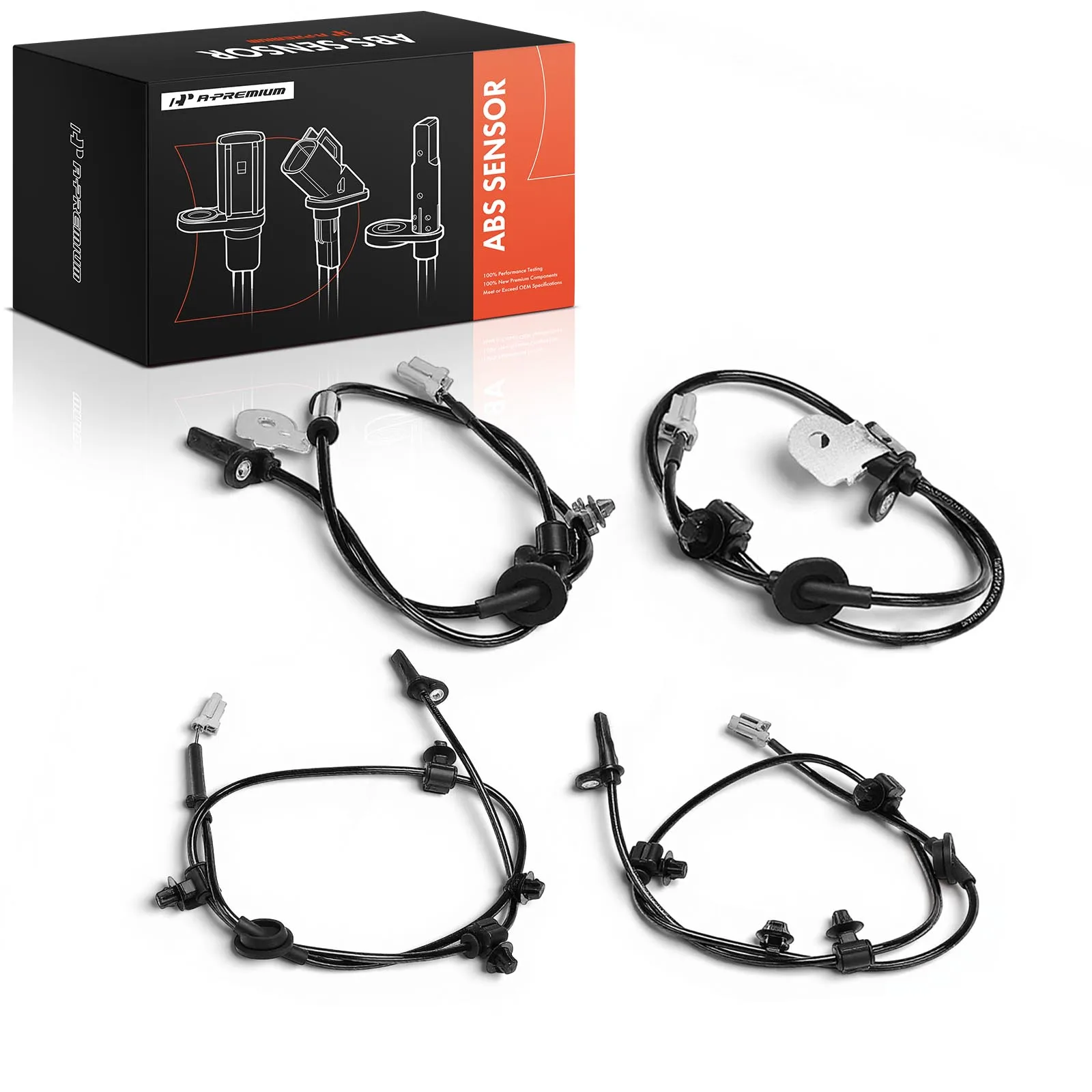 A-Premium 4Pcs Front & Rear Side(Driver & Passenger Side) ABS Wheel Speed Sensor for Subaru WRX WRX STI 2015-2020