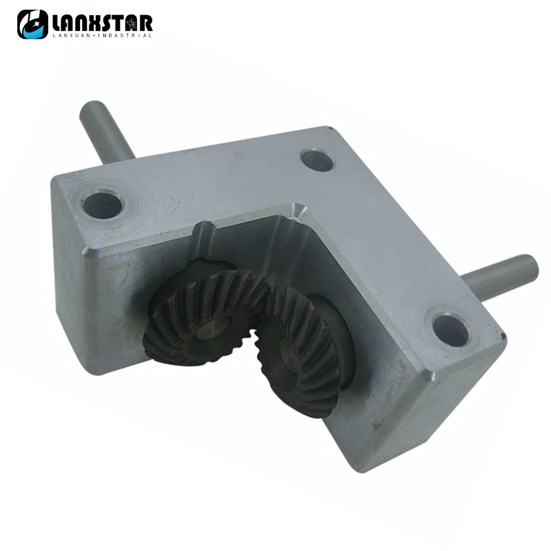 

Micro Spiral Bevel Gearbox Right Angle Commutator 90 Degree Angle Device Model Gear Aluminum Alloy Parts 6MM/8MM/10MM Shaft