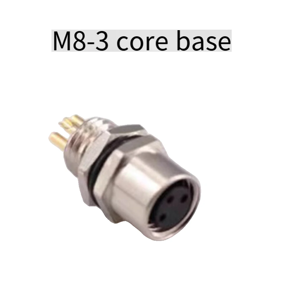 Harsh Environments M8 Industrial Circular Connector 3/4 Core Connector Easy Installation For Monitoring Devices