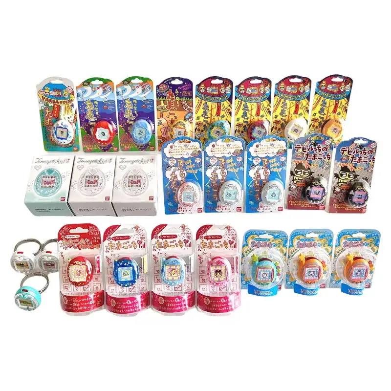 متوفر في المخزون سلسلة حلقات زخرفية أصلية من بانداي تماغوتشي 3 نموذج غاشابون لعبة الحيوانات الأليفة الإلكترونية للحنين #4