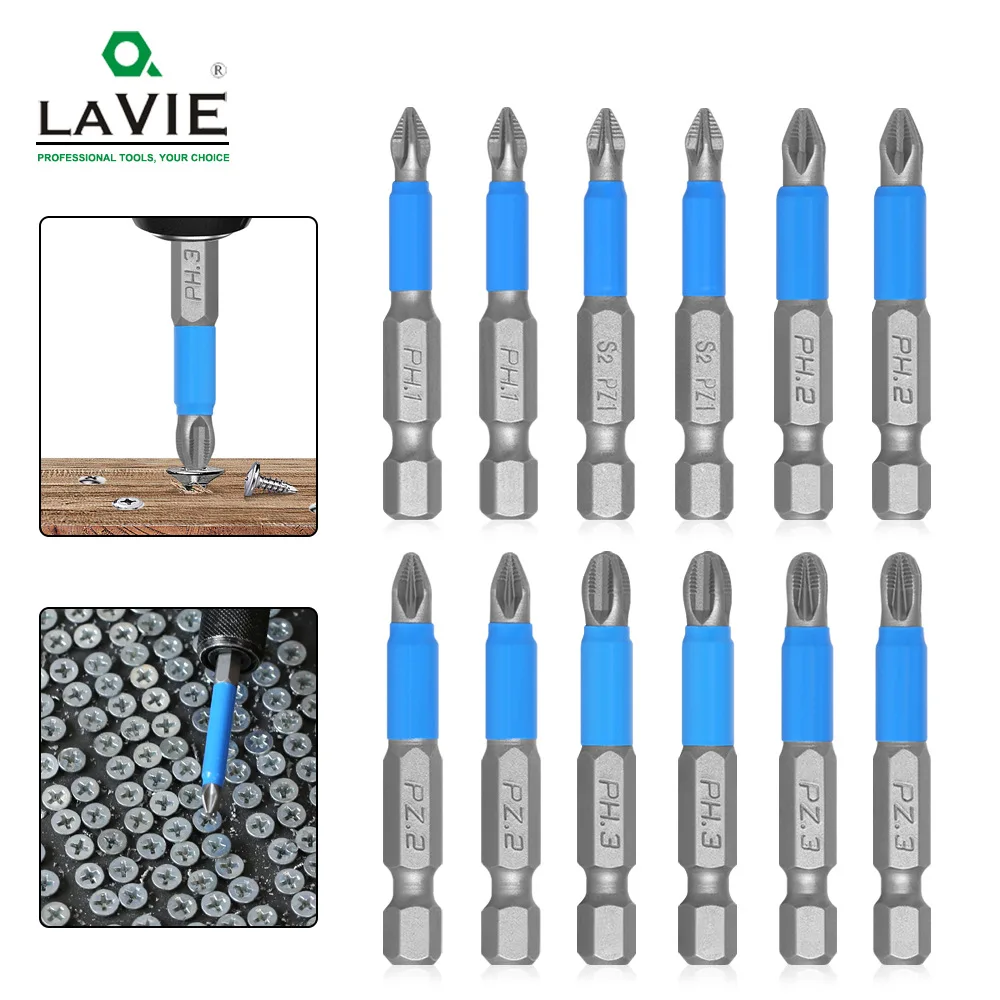 12-piece Set non-slip Head Screwdriver S2 Steel Electrical Head Cross Head Ph1 Ph2 Ph3 PZ1 PZ2PZ3