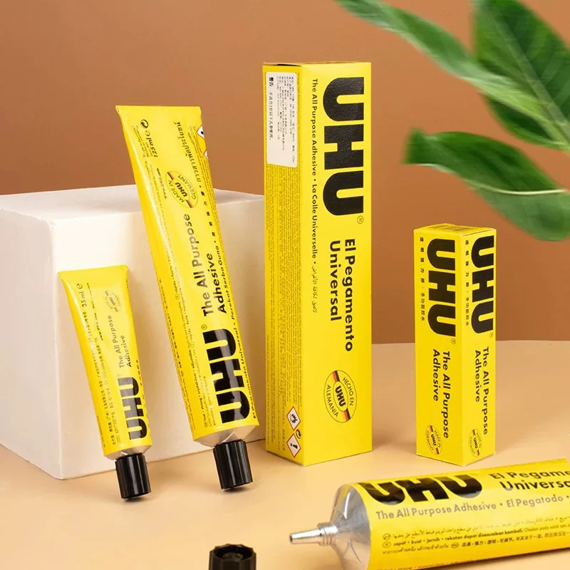 1PC/2PCS/3PCS 7ml/20ml/35ml/60ml UHU Universal Flexible Clear Glue For Wigs Lace Fabric Wood Metal Leather Porcelain DIY Repair image 5