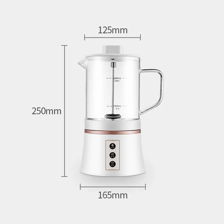 Wholesale glass custom milk frothing  instant milk frother  electric milk steamer soft foam