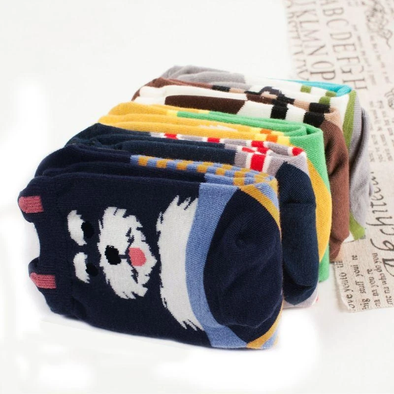 

J15U Womens Animal dog cartoon Design Casual Cotton Socks Gifts for Women