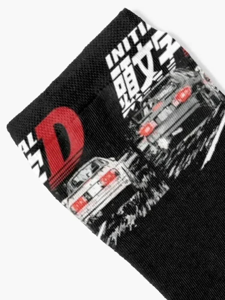 Initial D - Mountain Drift Racing TandemTakahashi FC vs Kyoichi Sudo EVO eMPIRE Socks cool snow Socks Ladies Men's