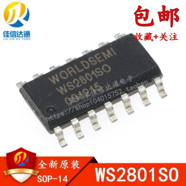1 PCS/LOTE WS2801SO WS2801S WS2801 SOP-14 100% Novo original