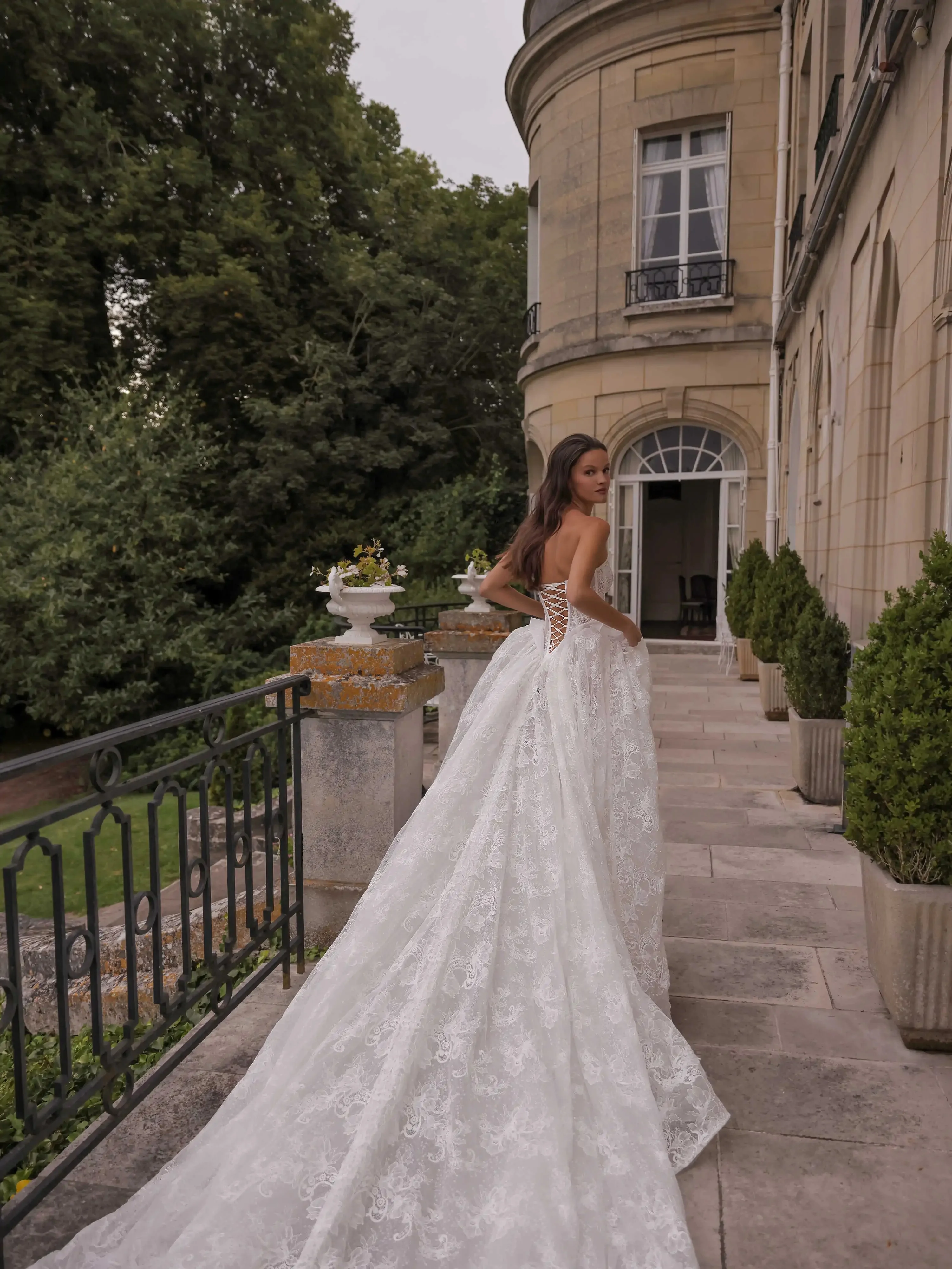 Lace Weddings Dresses Ball Gown Wedding For Bride Vestidos De Novia Princesas Alta Costura Plus Size Dress Blancos Boda Civil
