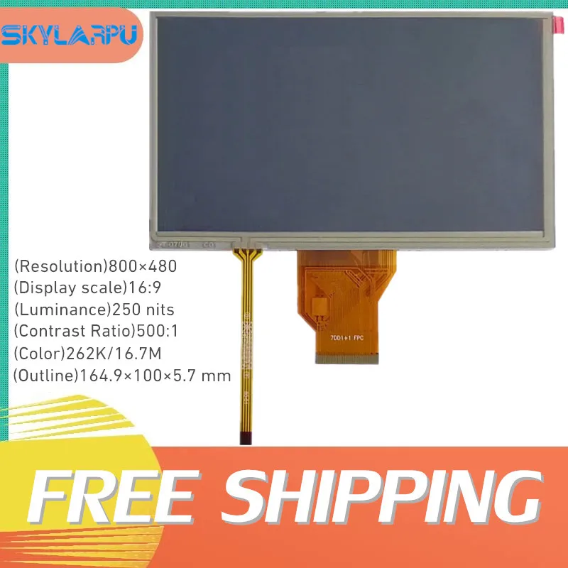 7''Inch Complete LCD Screen For Innolux AT070TN92 V.X AT070TN94 AT070TN90 Display Panel TouchScreen Digitizer Repair Replacement