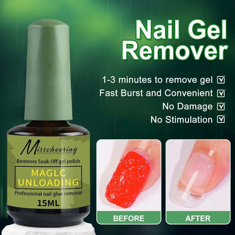 Magiczny płyn do usuwania lakieru do paznokci, szybki preparat do usuwania żelu, czysty płyn do usuwania lakieru UV, do usuwania lakieru semi-permanentnego, narzędzia do usuwania lakieru do paznokci, manicure