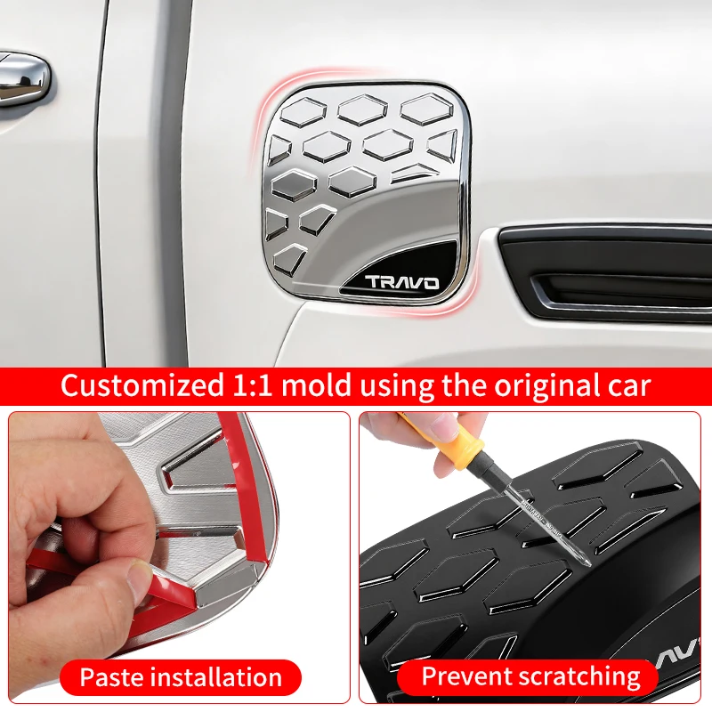 For 2026 Toyota Hilux SR SR5 Pickup Fuel Tank Cap Decorative Cover Anti-scratch Modification Sticker Exterior Car Accessories view 5