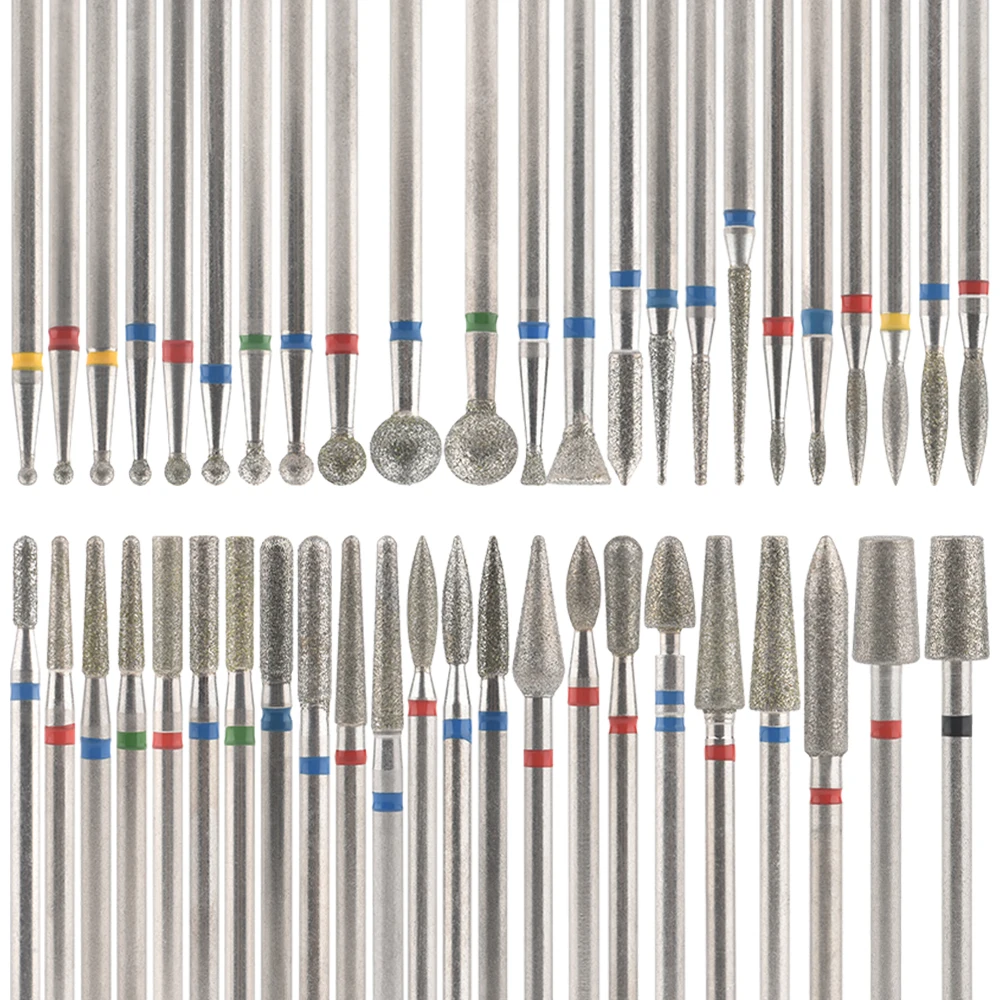 10Pcs Diamant Fräser Für Maniküre Elektrische Nagel Bohrer Bits Zubehör Pediküre Maschine Nagel Datei Gel Remover-Tool – Detail 10