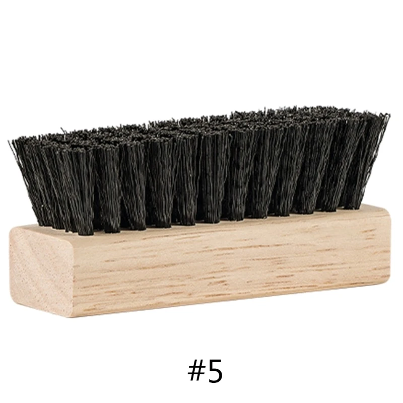 Soft Bristle Multifunctional Cleaning Brush Wooden Handle Shoe Cleaning Brush Laundry Brush Household Cleaning Tools