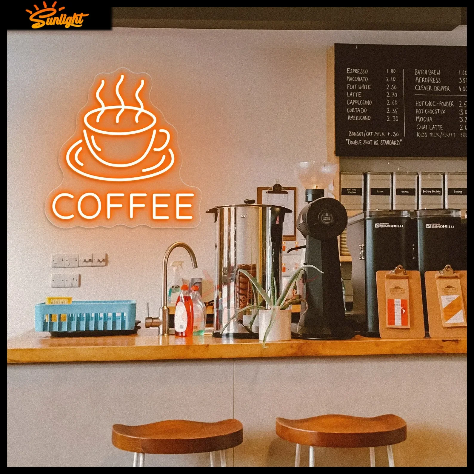 

Kitchen decor Coffee Sign Custom Neon Shop Sign Cafe Neon Sign Bar Home Room Wall Decor Club Cafe Shop Store Cup Signage