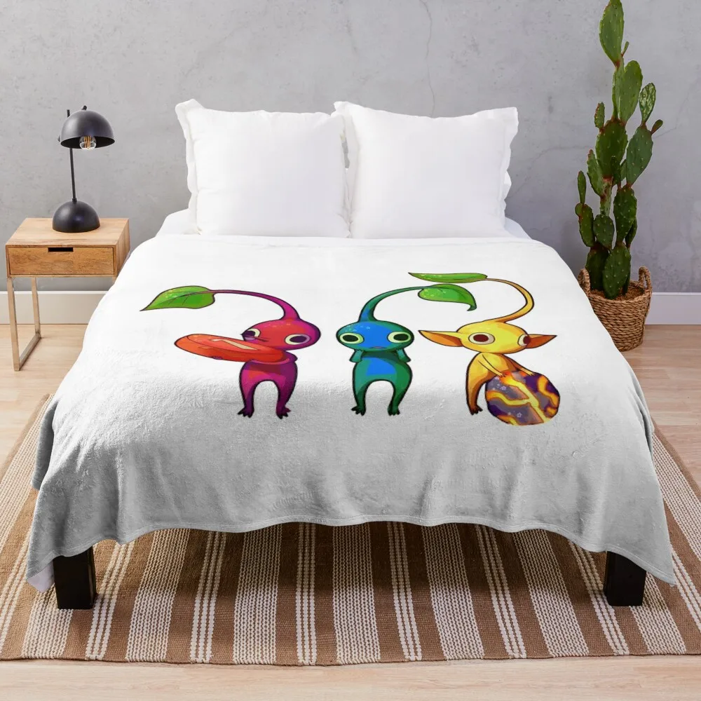 " Pikmin by raisinmuffin." Throw Blanket blankets and throws wednesday Luxury Throw Blanket fluffy blanket