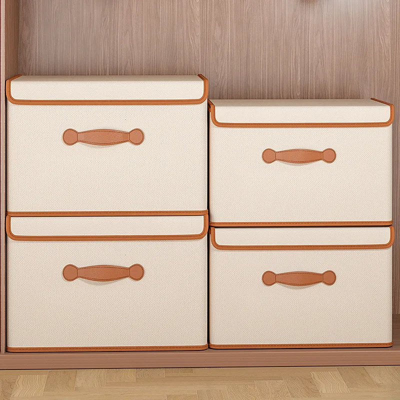 Clothes Storage Box With Lid For Household Use Wardrobe Underwear Storage Box Organizing Boxed Clothes Blankets Storage Basket