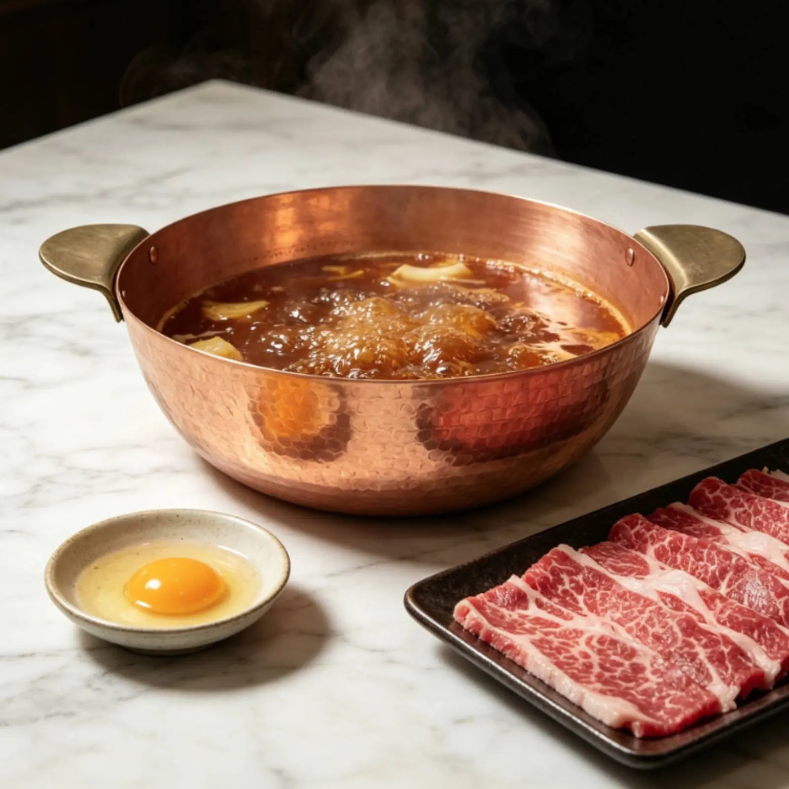 Double Handle Copper Bowl Even Heating Induction Copper Warming Pot Kitchenware Easy to Clean for Restaurant