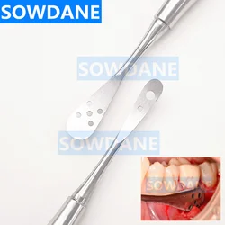 Podwójne końcówki dentystyczne Implant podnośnik okostnowy ząbkowana końcówka do odbijania i chowania rozdzielacza końcówki z otworem