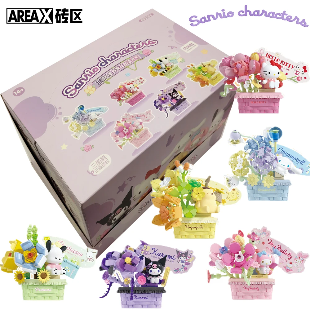 

Official AREAX Sanrio Blind Box My Melody Cinnamoroll Kuromi Unique Craft Design Anime Figures Exquisite Toys Model Kids Gifts