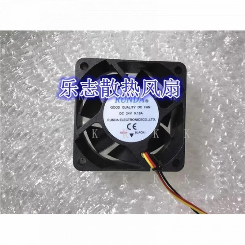 

C FOR RUNDA GOOD QUALITY DC FAN 6025 DC24V 0.18A 3-Wire Inverter Cooling Fan