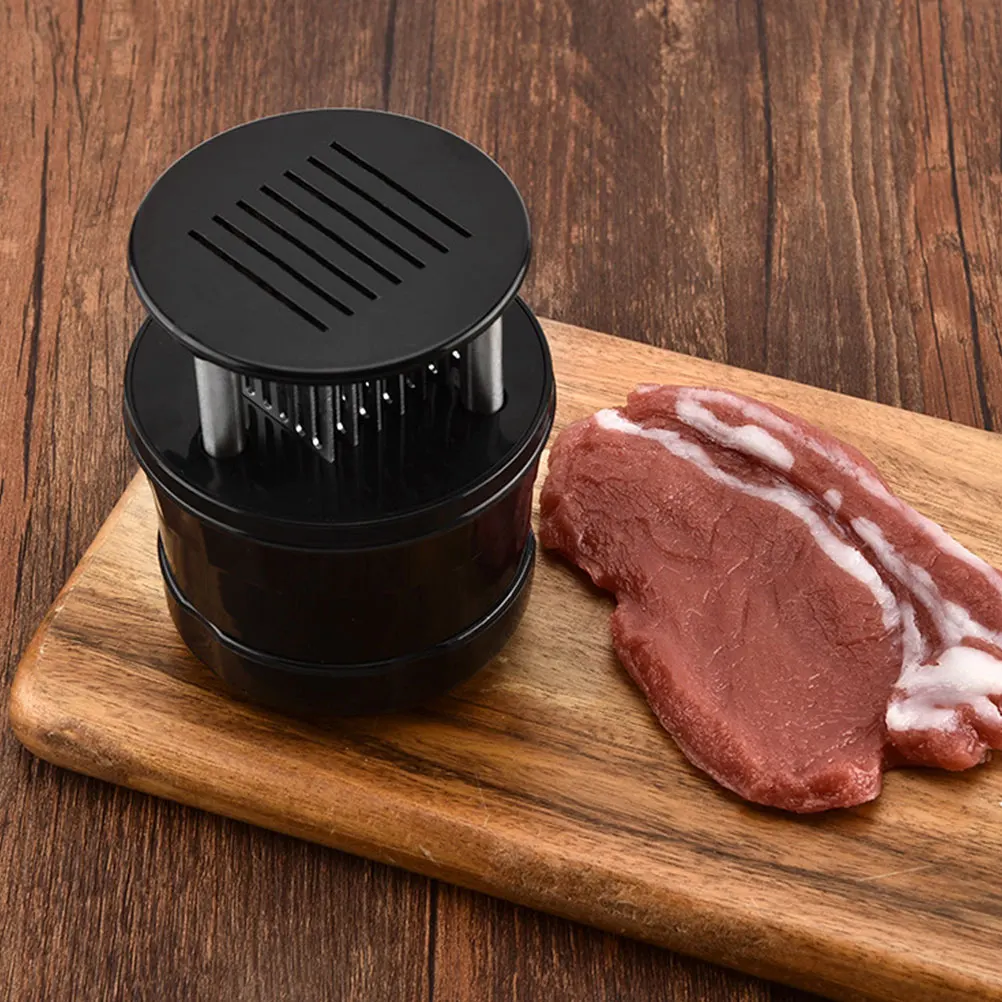 

Stainless Steel Needle Meat Tenderizer Cover Kitchen Steak Tenderizing Tool Practical Cooking Gadget for Beef Pork