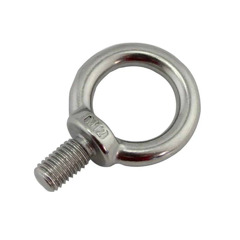 4Pcs 304 Stainless Steel Lifting Eye Bolt Nut, M3 M4 Extra Long O-Ring Round Eye Screw for Household Hardware