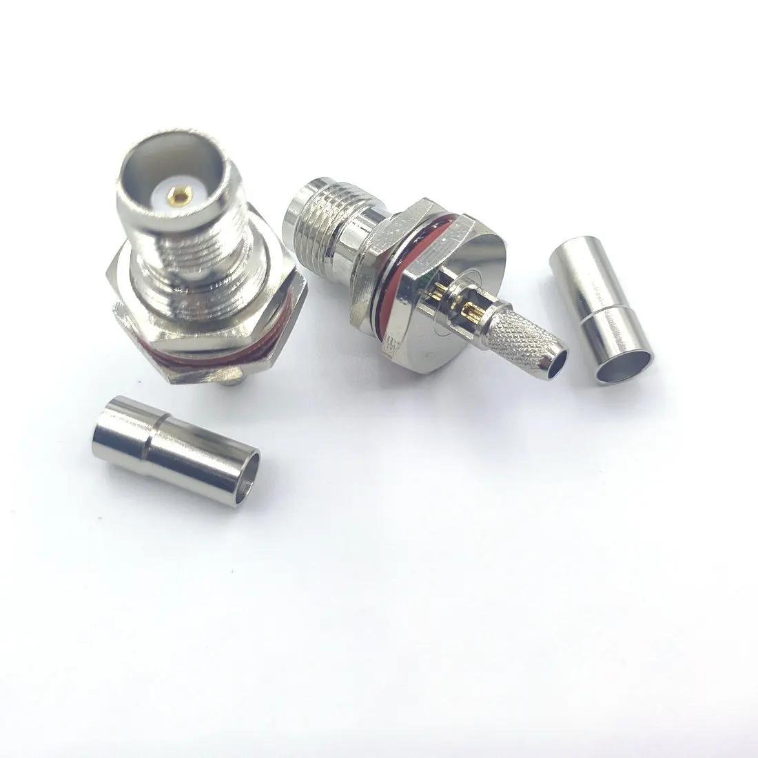 NEW COPPER 50 Ohm TNC female Crimp for RG58 RG142 LMR195 coaxial CABLE