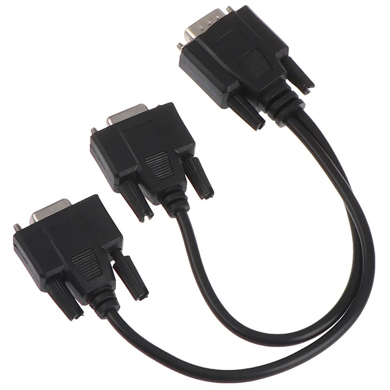 2022 15Pin VGA Male To 2 Vga Svga Female Adapter VGA Splitter Y-Cable Splitter Video Monitor Cable Approx.27CM