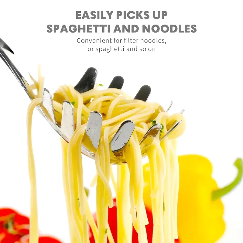 1 Uds cuchara multifuncional cuchara para Fideos coladores de alimentos colador de Pasta espagueti de acero inoxidable cucharón colador de fideos herramienta