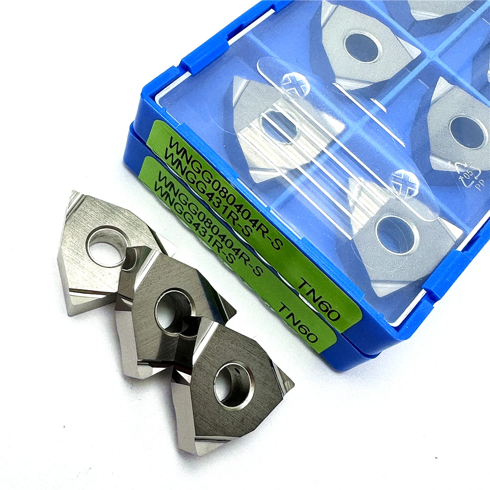 WNGG080402 WNGG080404R-C/R-S TN60 Utensile per tornitura in ceramica metallica Lavorazione dell'acciaio Utensile da taglio per tornitura esterna di alta qualità CNC