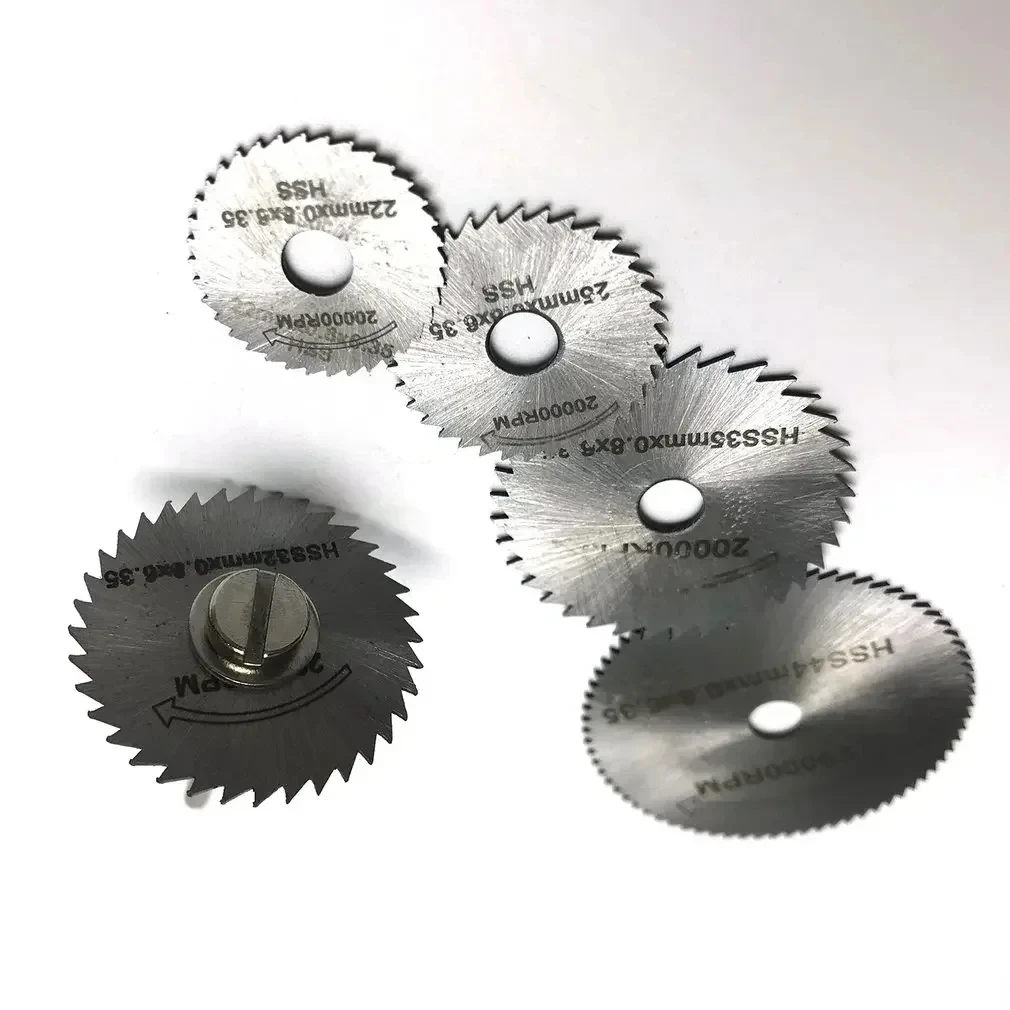 6pcs High Speed Steel Circular Saw Blade  Cutting Disc Rotating Drilling Tool Accessories For Wood Plastic And Aluminum