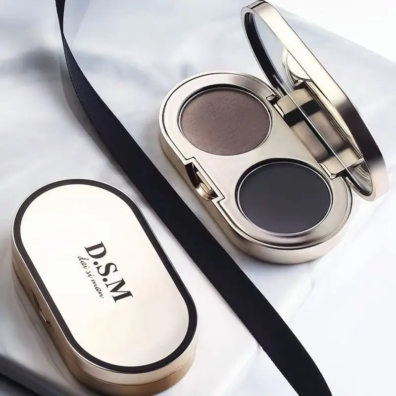Daisyman Dual-Color Dual-Effect Shaping Eyebrow Powder Long-Lasting, Waterproof, Sweat-Proof, Smudge-Proof, Comes With An Brush,