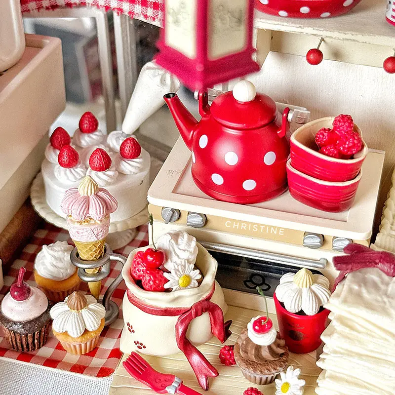 Mini modèle de maison de poupée 1:6 1:12, accessoires de meubles, bouilloire à pois, Pot, assiette, bol Bjd Ob11 Gsc Blyth soldat Lol, accessoire de cuisine