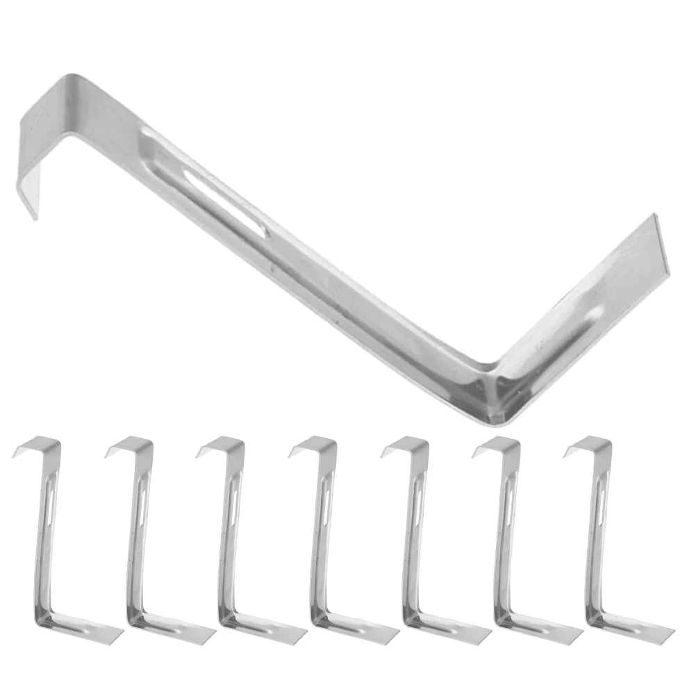 

8pcs Stainless Steel Roof Clips Non-Skid Tile Fix Clamps For Snow Retention Roof Fixing Tools Metal Clamps Tile Installation