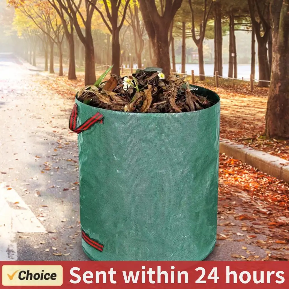 Portable Reusable Trash Storage Container Large Capacity Light Trash Can Waterproof PP Woven Bag 100/200/300/400/500L