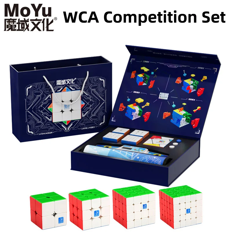 

MOYU MeiLong Magnetic Magic Cube WCA Competition Timer Set 2x2 3x3 4x4 5x5 Professional Speed Puzzle Children's Toys Cubo Magico