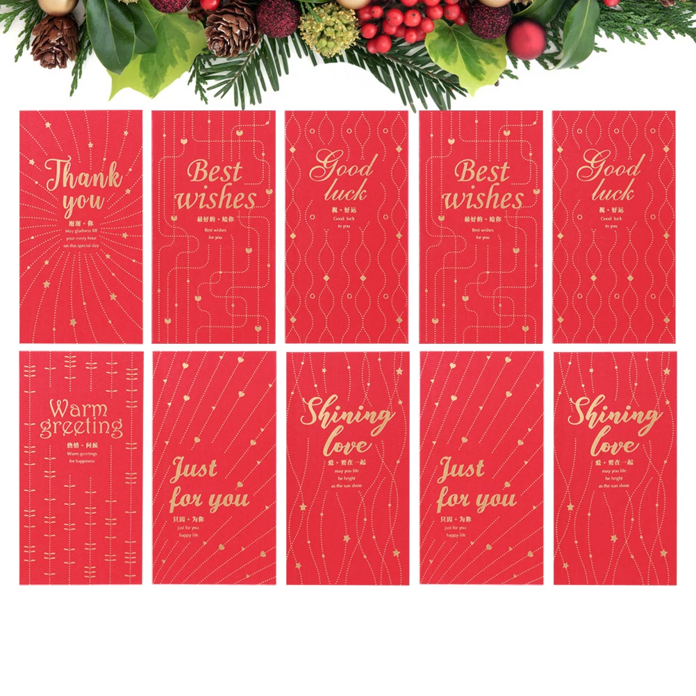 

36 Pcs Red Envelope Bag Pack of Envelopes Money Vintage Gift Giving Chinese Style Retro Pocket