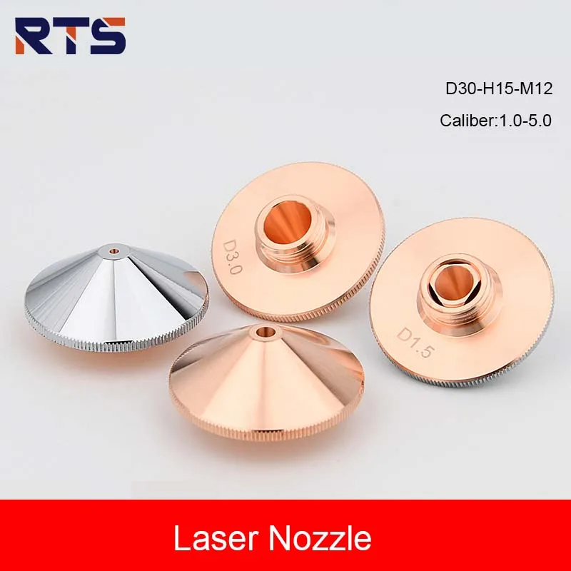 RTS D30 M12 H15 TOLERTEK Laser Cutting Nozzle TL Laser Cut Machine Copper Nozzles Laser Accessories 1.0-5.0mm