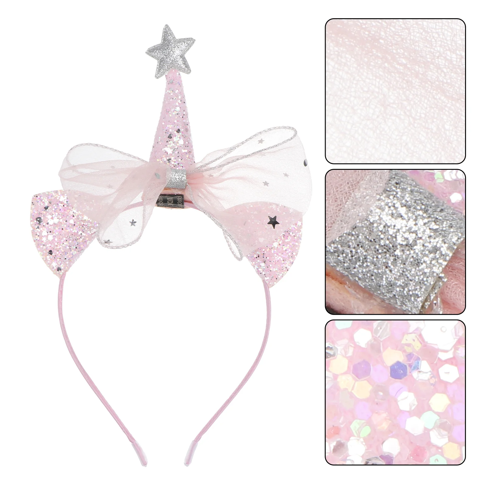 

Headband Girls Hair Decorate Bow Tie Crown Headdress Plastic Party Child Headbands