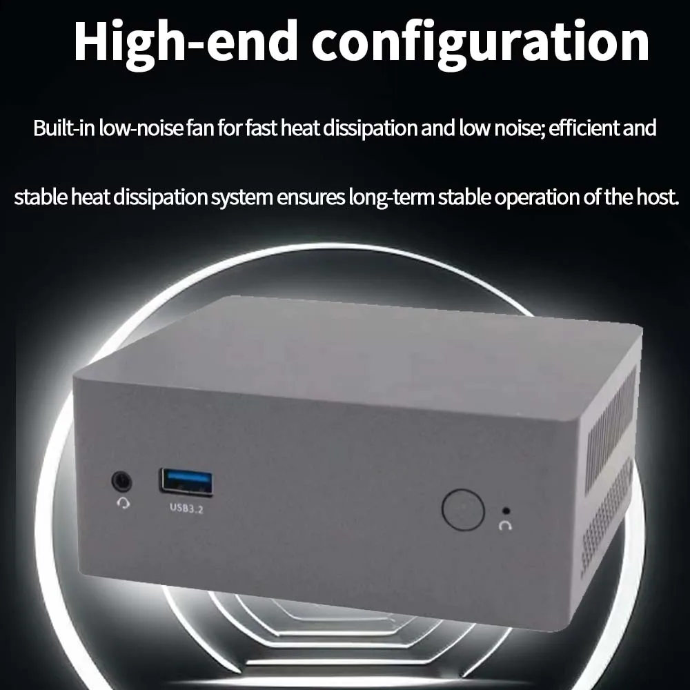 TISHRIC Mini PC 8/16GB DDR4 256/512GB Intel 12a generazione Alder Lake N100 Windows 10 11 Mini PC 4K Supporto per computer desktop Scheda TF