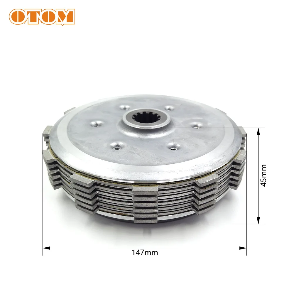 OTOM Complete Clutch Assembly Set Include Clutch Gear Center Hub Housing Steel Plate Clutch Plates For ZONGSHEN NC250 Parts KAYO