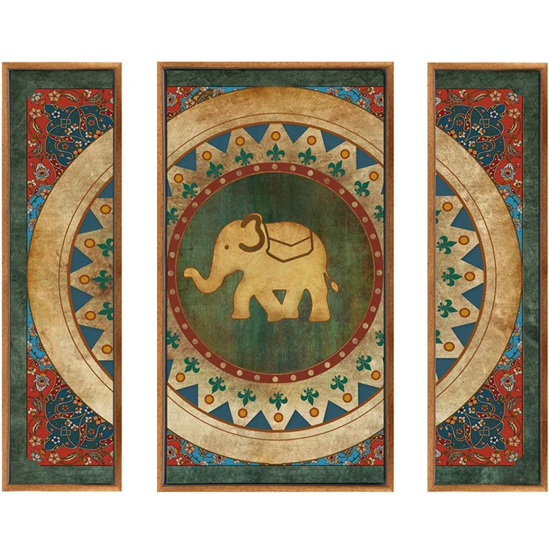 Decorative paintings Yoga studio, Indian murals Living room Bedroom Ethnic style