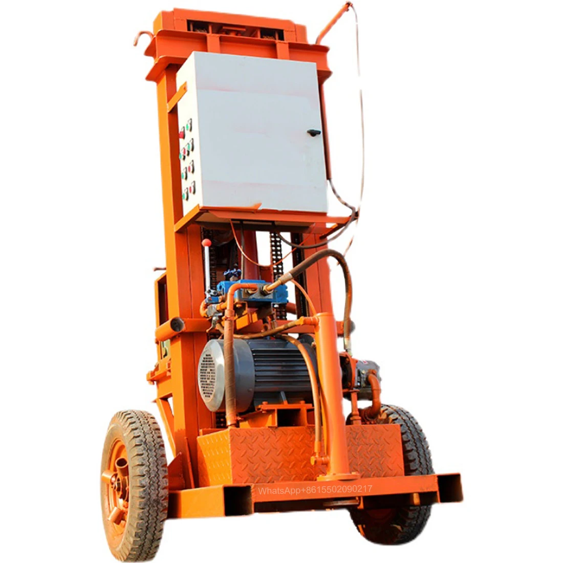 Small civil electric drilling rig/ground source heat pump drilling equipment/double motor 100m hydraulic drilling equipment